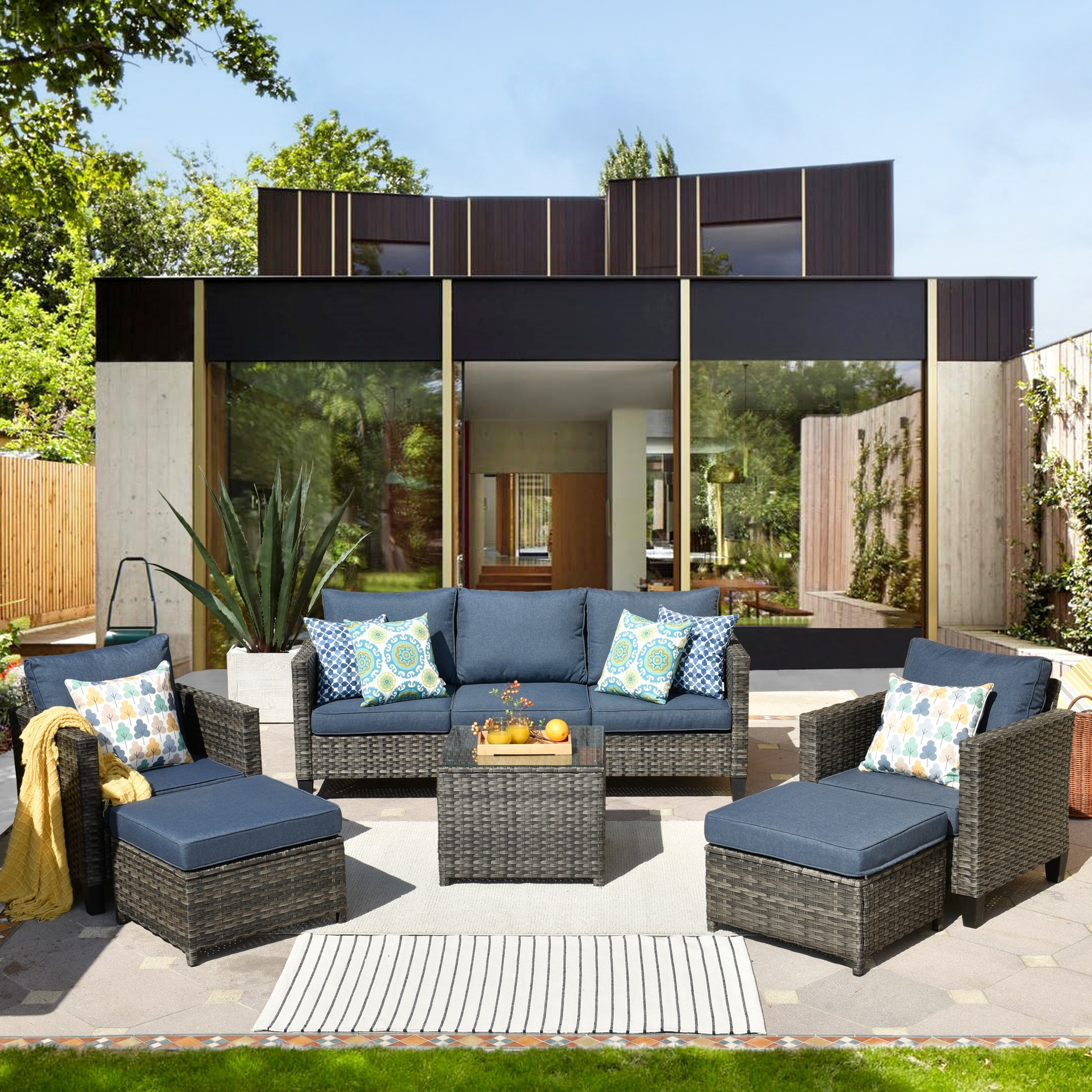 Outdoor sectional online high back