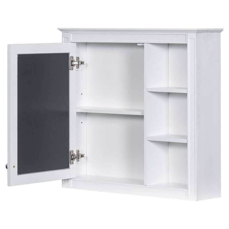 Plywood Freestanding Bathroom Vanity Set in Maple with Mirror Cabinet - 30" x 18"