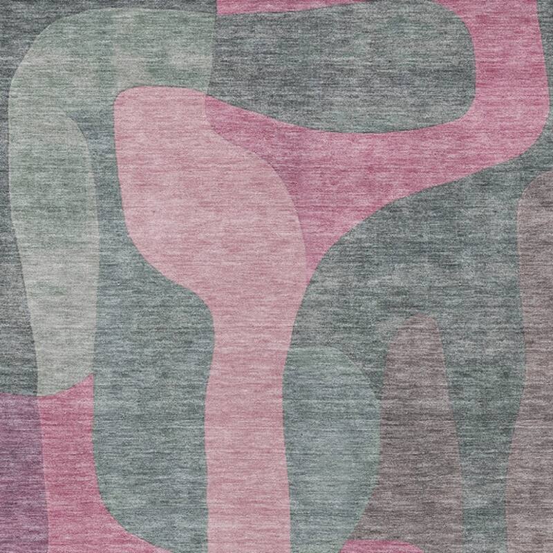HomeRoots Abstract Transitional Rectangle Outdoor Rug