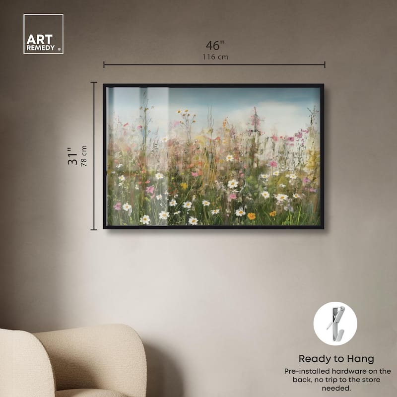 Glimmering Glade Garden I Shadowbox by Art Remedy