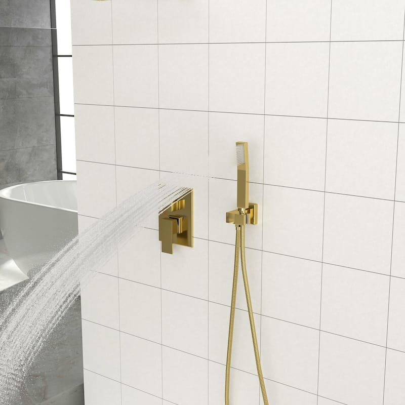Wall Mounted Dual Shower Head Shower Set