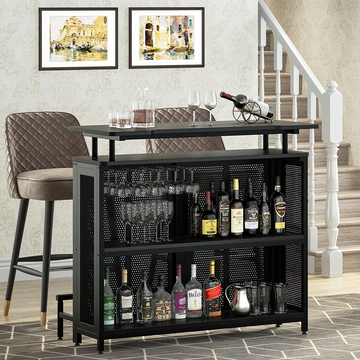 Home-Bar-Unit,-3-Tier-Liquor-