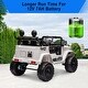preview thumbnail 3 of 5, Ride on Truck Car w/Remote Control 3 Speeds White