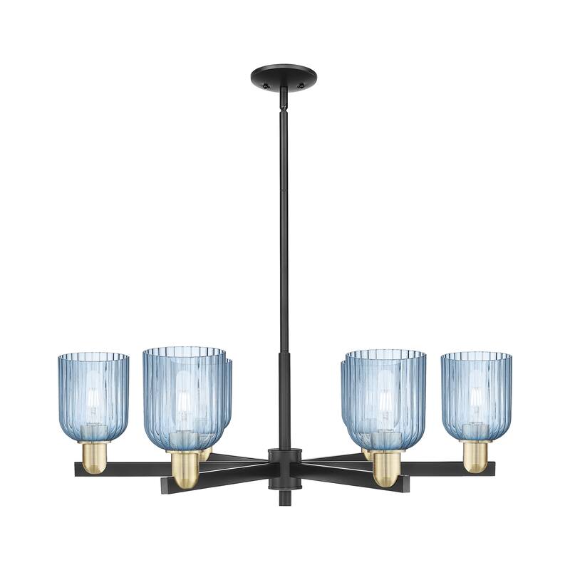 Innovations LightingDowntown Urban - Bridal Veil - 6 Light 35" Stem Hung Chandelier