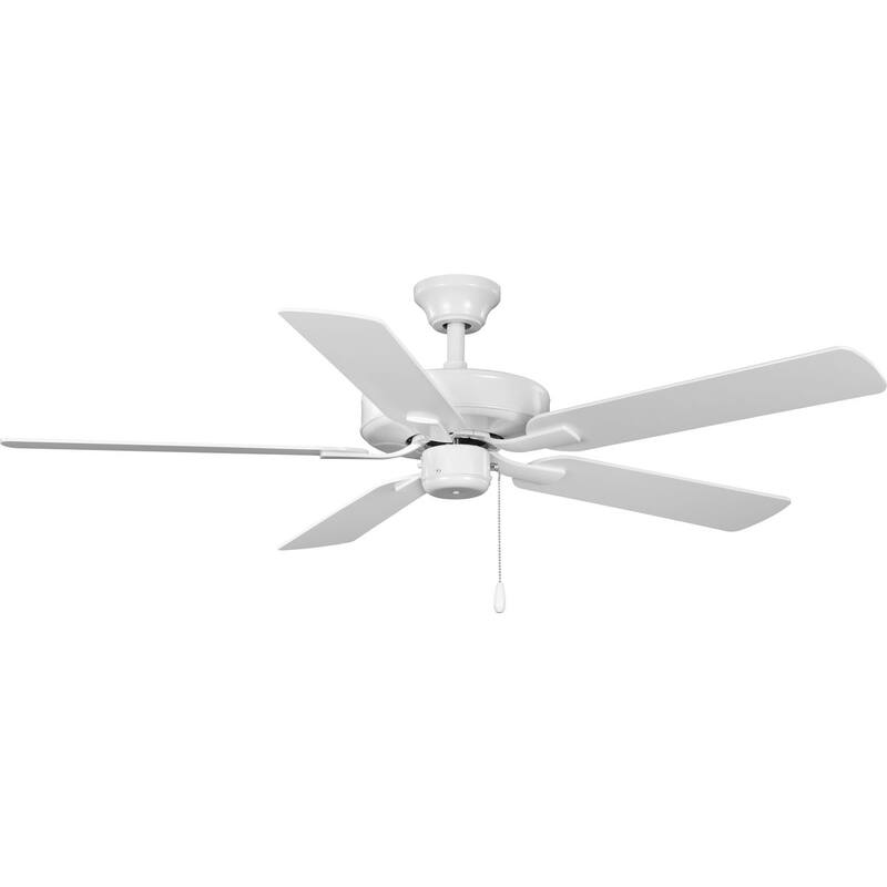 AirPro 52 in. White 5-Blade AC Motor Transitional Ceiling Fan - 52 in x 52 in x 12.6 in