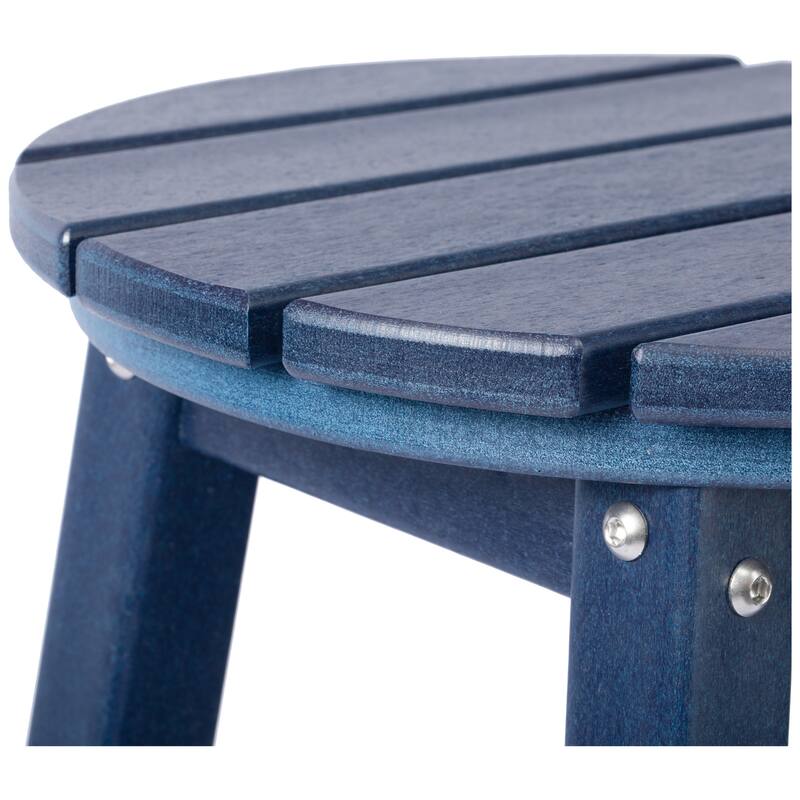 Laguna Hdpe All Weather Outdoor Patio 29" Round Bar Stool (Set Of 3)