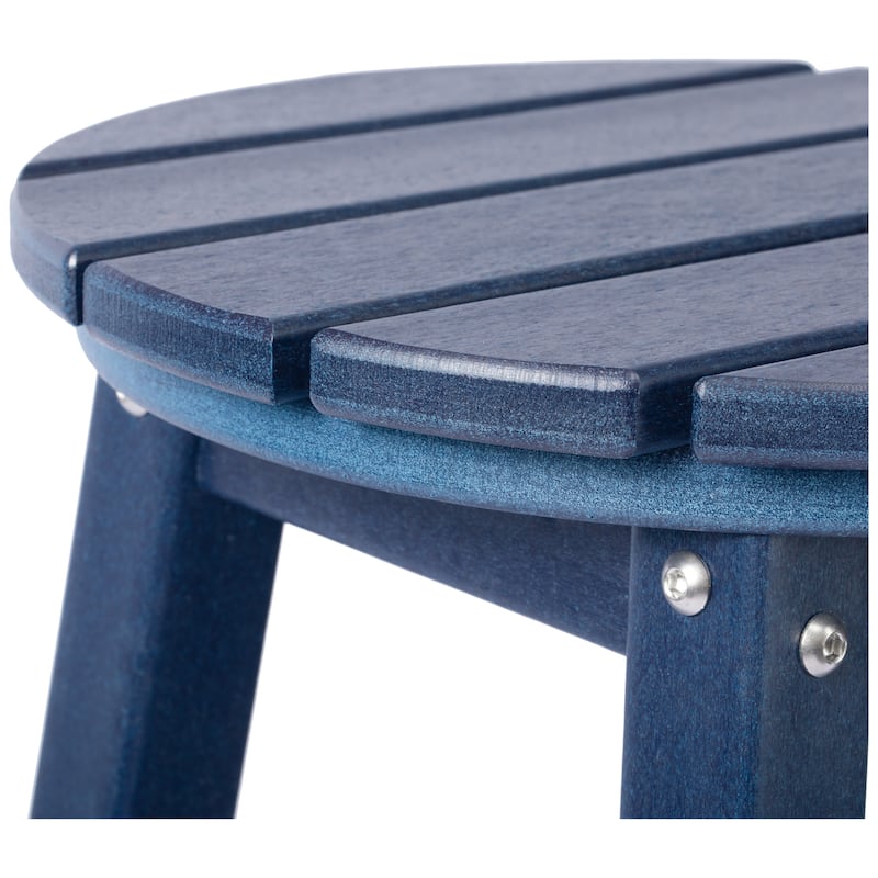 Laguna Hdpe All Weather Outdoor Patio 24" Round Counter Stool (Set Of 2)