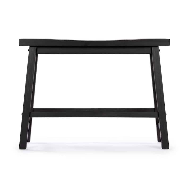 Sonoma Wood Saddle Dining Bench