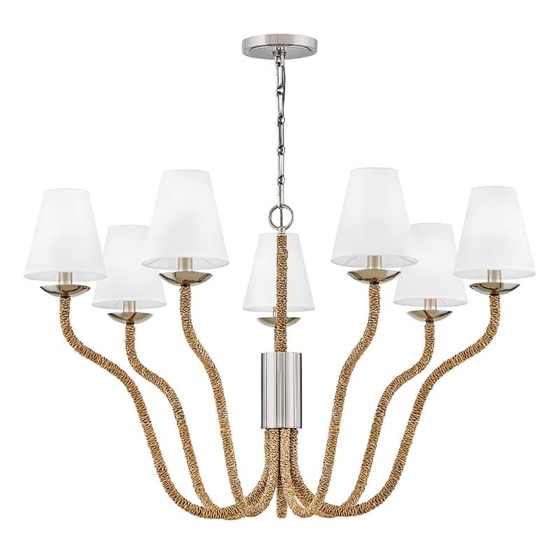 Hinkley Lighting 48445 Harwich 7 Light 40" Wide LED Chandelier