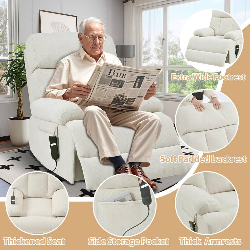 Oversized Power Lift Recliner Chair for Elderly