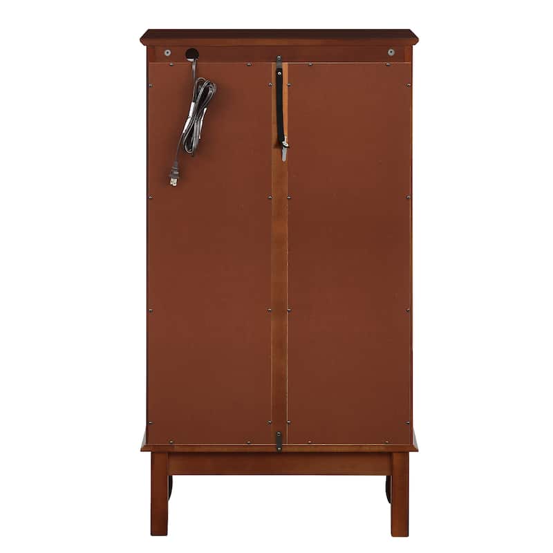 Lighted Curio Diapaly Adjustable Shelves Glass Doors