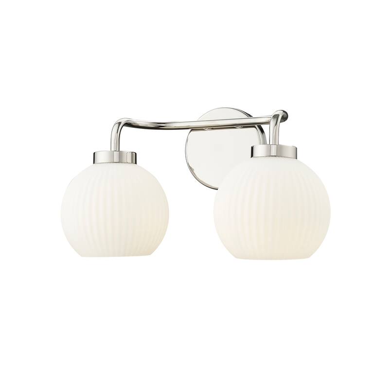 Oprah Vanity Light - Polished Nickel - 2 Light