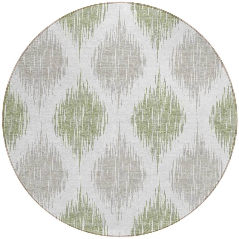 HomeRoots Ikat Transitional Rectangle Outdoor Rug