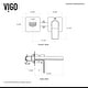 preview thumbnail 9 of 16, VIGO Atticus 5" H Single Handle Wall Mount Bathroom Faucet