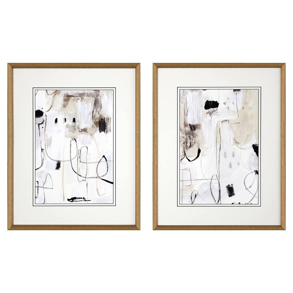 Net Neutral S/2 Framed Art Under Glass