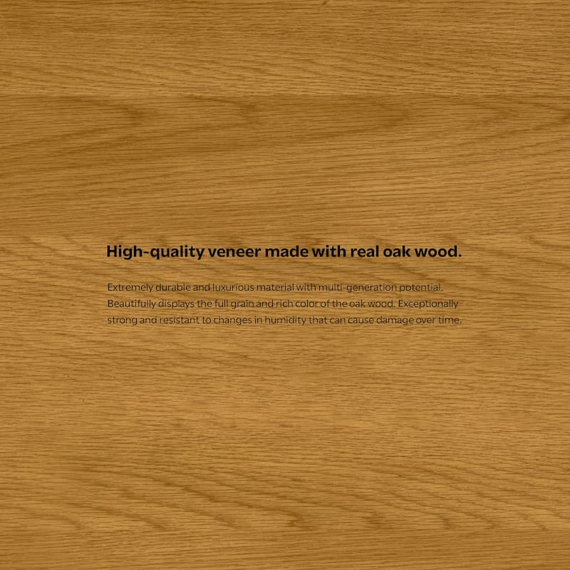 WYNDENHALL Mitchell Metal 60 inch Wide Rectangle Modern Industrial Sideboard Buffet in OAK WOOD - 60'' x 17'' x 30