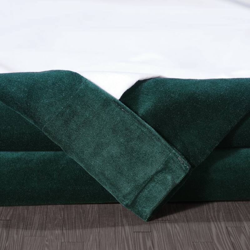Exclusive Fabrics Vintage Cotton Velvet Room Darkening Curtains - Luxurious Drapery in Timeless Elegance (1 Panel)