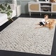 preview thumbnail 34 of 42, SAFAVIEH Adirondack Isabelle Chevron Distressed Rug 6' Round - Ivory/Dark Green - Round
