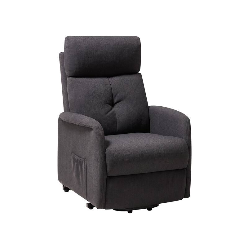 Elisa Mid-century Modern Power Remote Lift Assist Recliner with Metal Base