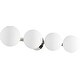 preview thumbnail 1 of 5, Quorum International 4 Light 29-3/4" Wide Bathroom Vanity Light Polished Nickel