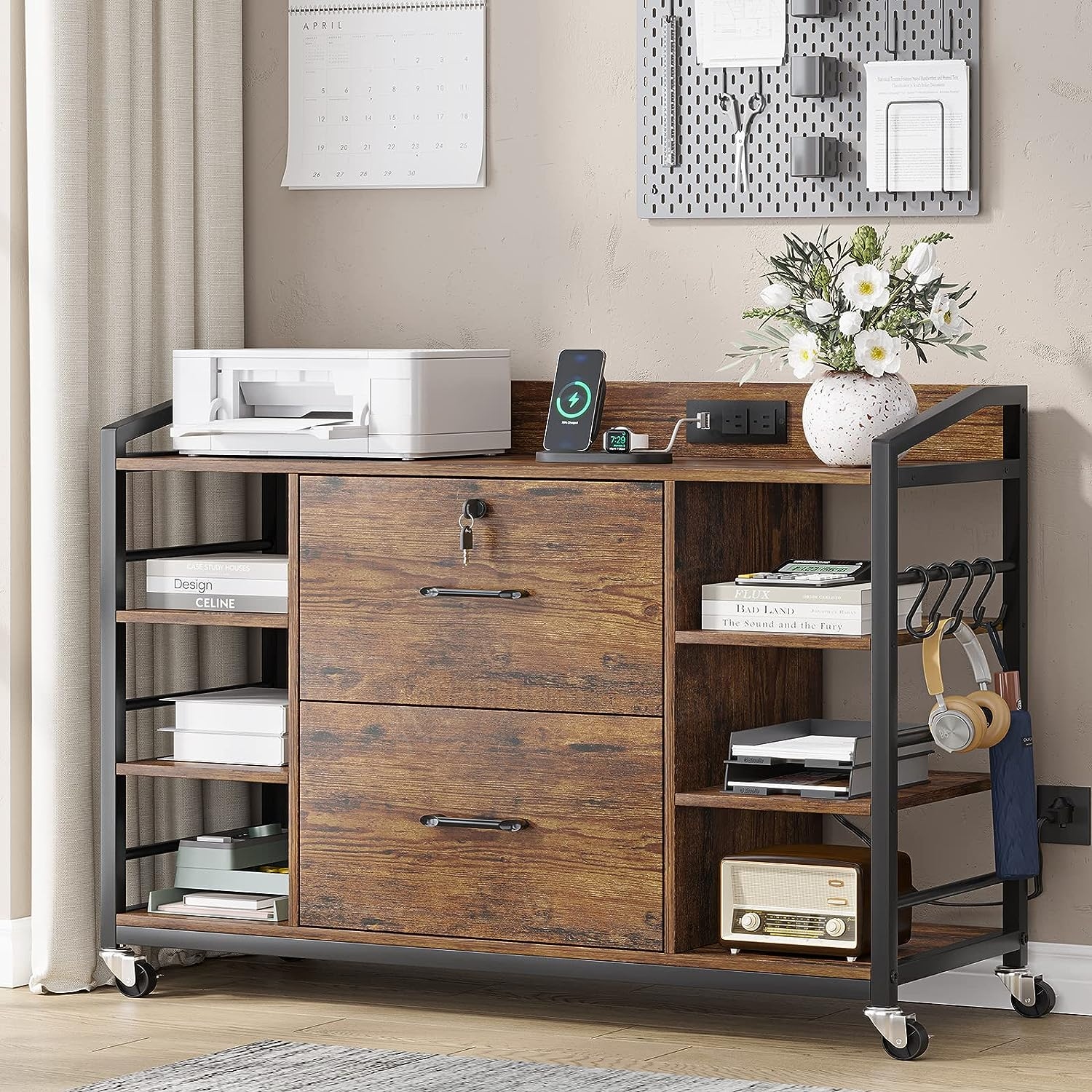 Storage cabinet with on sale file drawer