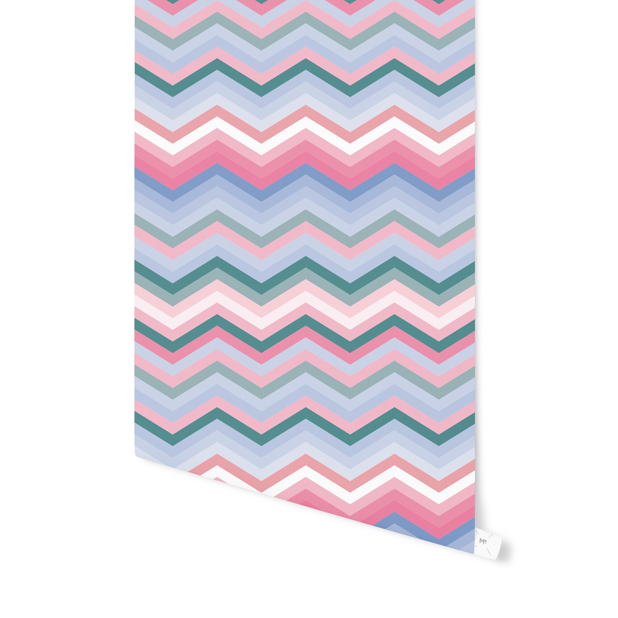 Shop Boho Chevron Blue Peel And Stick Wallpaper By Kavka Designs 2 X 16 On Sale Overstock 31637990