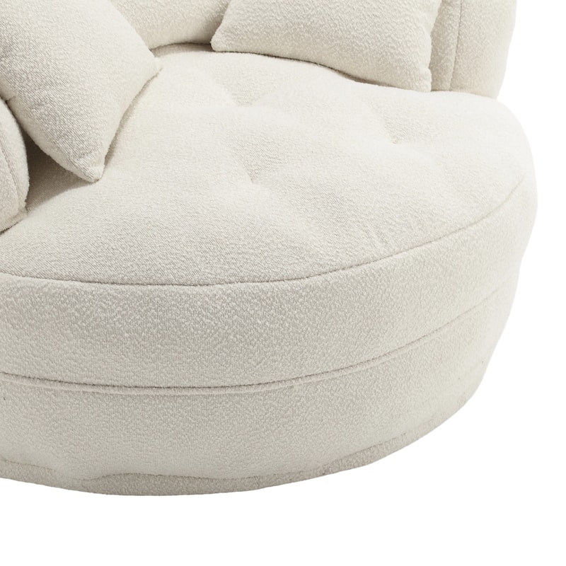 Chenille Sponge single sofa,No Assembly Required,Fluffy Modern Sleeper Chair for Living room, Bedroom