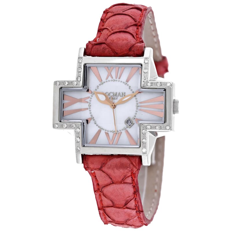 Locman Women's Diamond Plus Mother of Pearl Dial Watch - 181SMOPWHD/RD KF - Mother of Pearl - 6 (36)