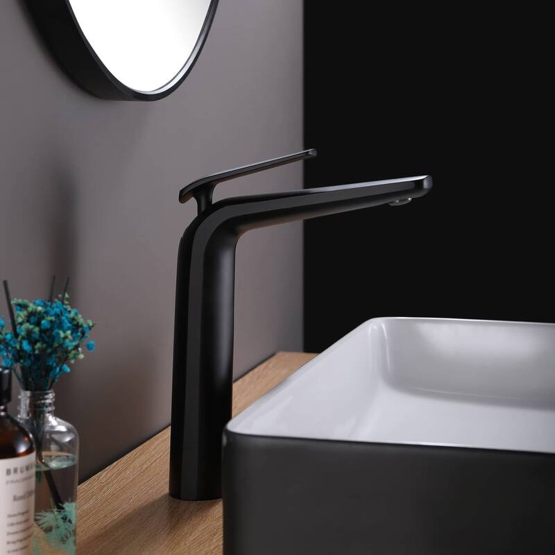 Single Handle Bathroom Vessel Sink Faucet One Hole Bathroom Vessel Faucets Modern Tall High Basin Vanity Mixer Taps