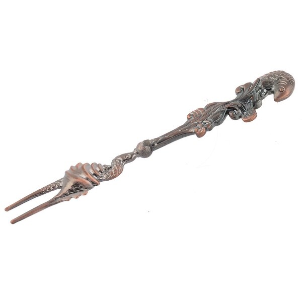 Kitchen Metal Fish Shape Tableware Salad Vegetable Fork Copper Tone - Copper Tone Fish. Opens flyout.