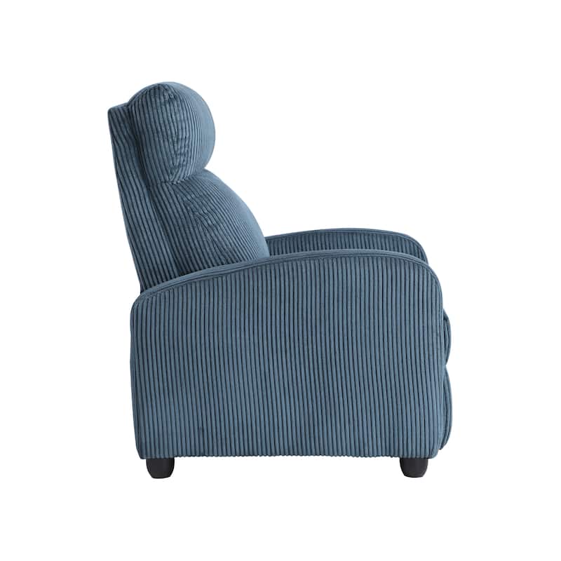 Covelo Corduroy Push Back Reclining Chair