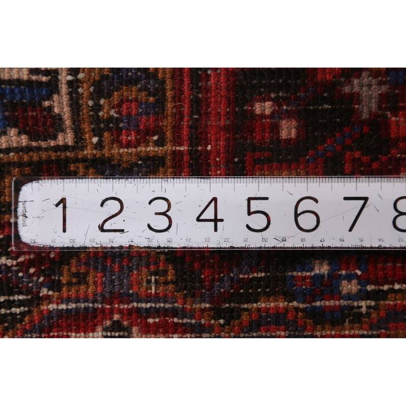 Hand Knotted Oriental 100% Wool Carpet Traditional Medallion Red Heriz Area Rug - 10' 10'' X 8' 1''
