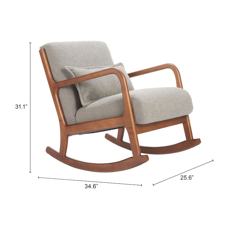 Hady Rocking Chair Gray