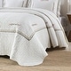 preview thumbnail 3 of 2, 3 Pcs White Cotton Oversized Quilt Bedspread Set Sakura