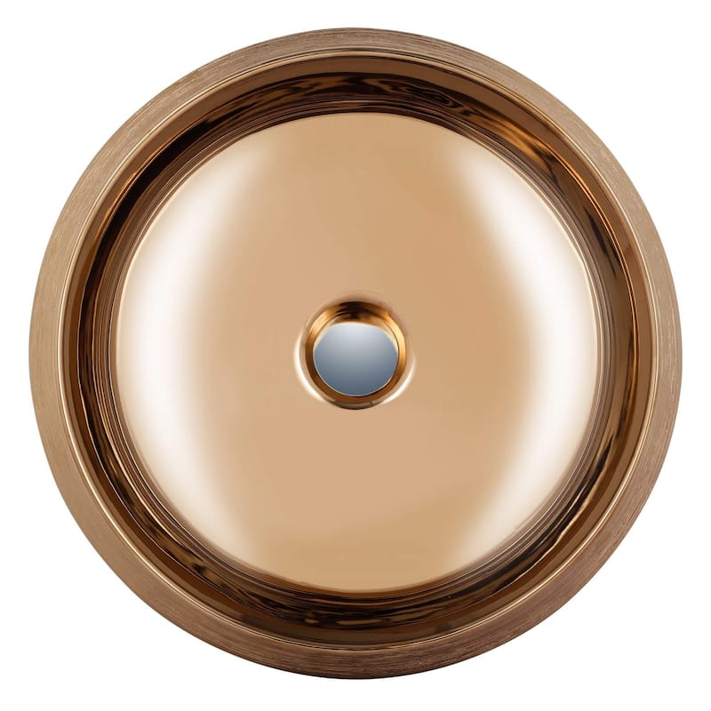 Fine Fixtures LUXURY VESSEL ROUND 18 X 18 BRUSHED BRONZE