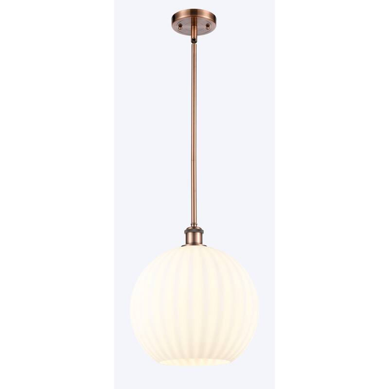 Innovations Lighting 516-1S-14-12 White Venetian Pendant White