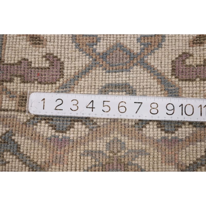 Oushak Oriental Runner Rug Hand-Knotted Wool Carpet - 2'7" x 7'8"