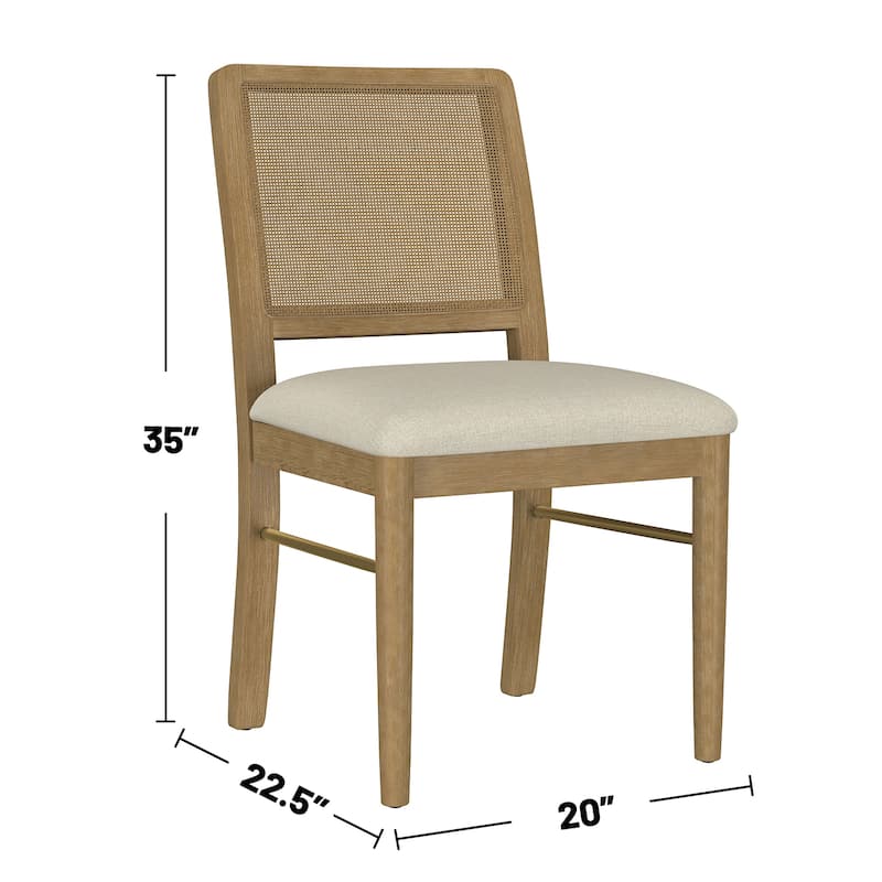 5-piece Wooden Dining Table Set with Extension Leaf in Sand Wash and Beige