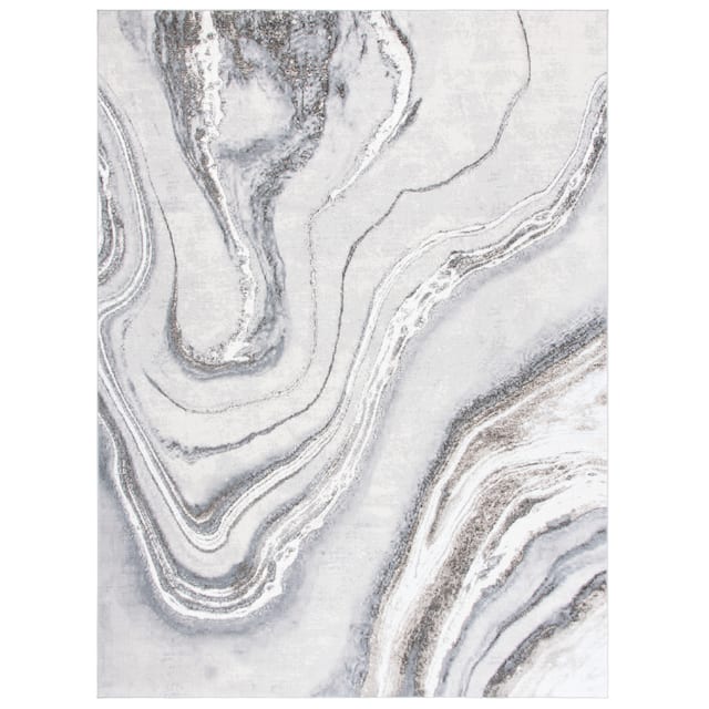 SAFAVIEH Orchard Ayala Modern Abstract Rug - 5'5" x 7'7" - Grey/Ivory