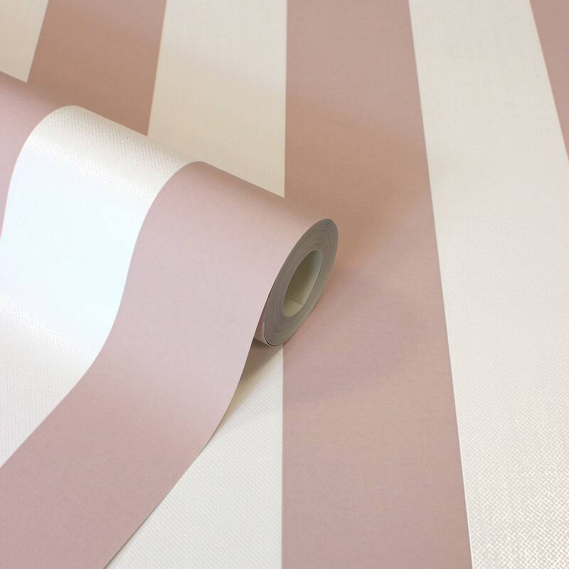 Fine Decor Tavish Light Pink Stripe Wallpaper