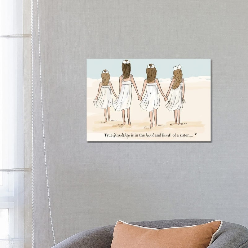iCanvas "Sisters IV" by Heather Stillufsen Canvas Print - 18x26x1.5