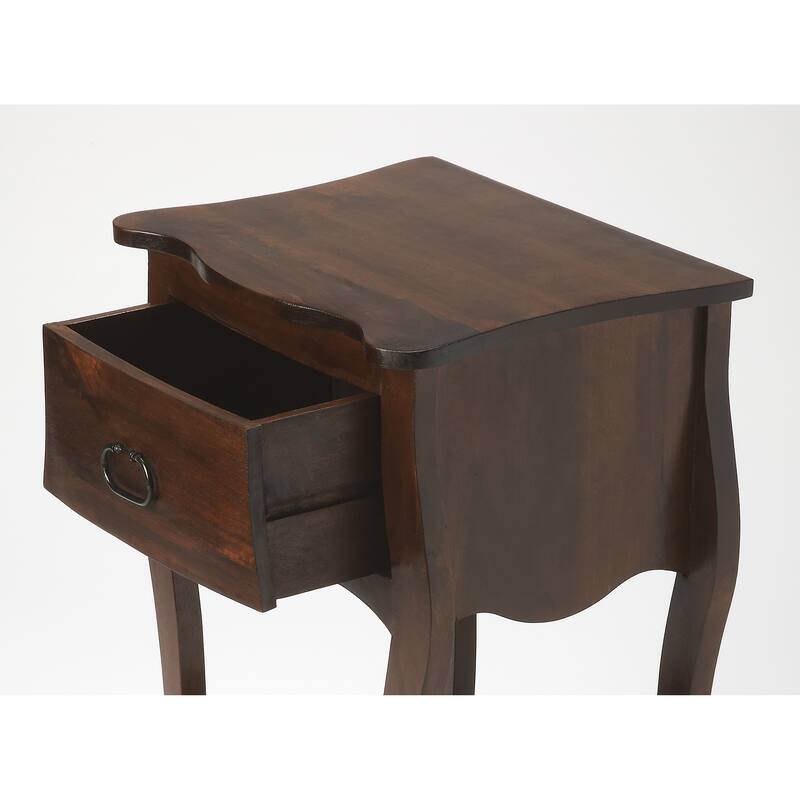 Rochelle Antique Walnut 1 Drawer Nightstand