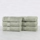preview thumbnail 6 of 39, Superior Oregon Organic Cotton Solid Hand Towel, Set of 6 Sage
