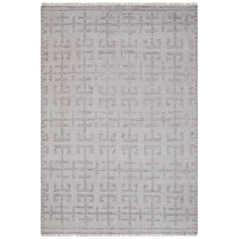 Terra by Obeetee Sienna Row Gray Rug - Cream/Onyx - 2' x 3'