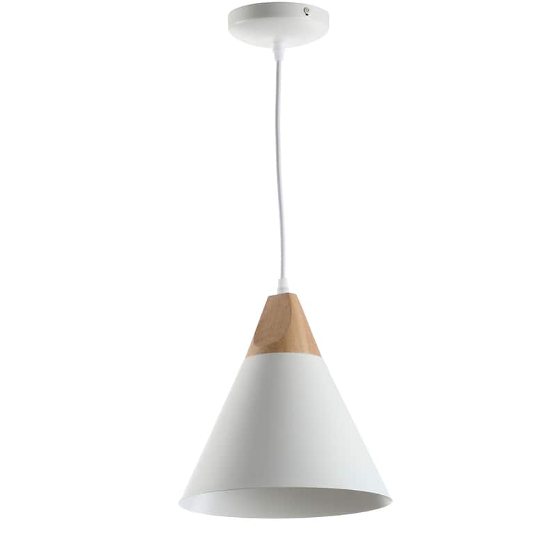 SAFAVIEH Lighting Taimi Adjustable 1-Light Led Grey Pendant - 10"x10"x12.9-84.9" - 10Wx10Dx85H