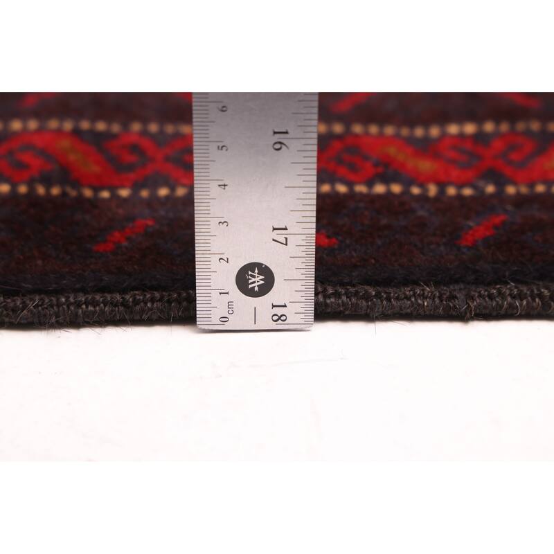 ECARPETGALLERY Hand-knotted Teimani Red Wool Rug - 3'10 x 6'6