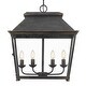 preview thumbnail 1 of 5, Golden Lighting Abingdon 4 Light 21" Wide Taper Candle Pendant with Antique Black Iron