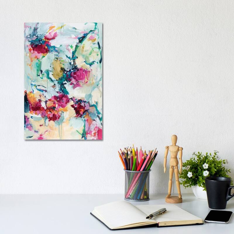 iCanvas "Jade Blossoms" by Amira Rahim Canvas Print - 12x8x0.75