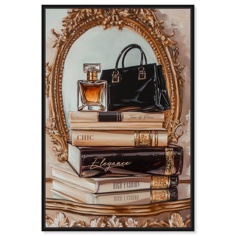 Elegant Glam by the Mirror Canvas by Art Remedy - Black - 10" x 15"