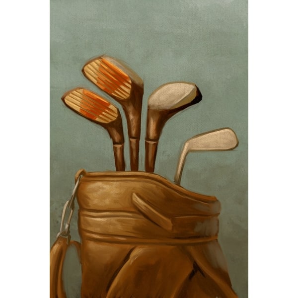 Shop Golf Clubs Oil Painting Lantern Press Artwork Playing